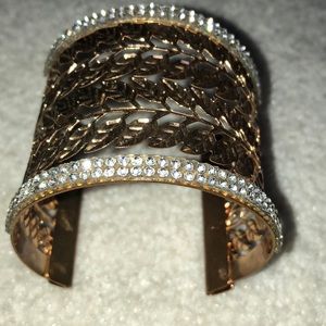 Gold & Diamond Leaf Bracelet